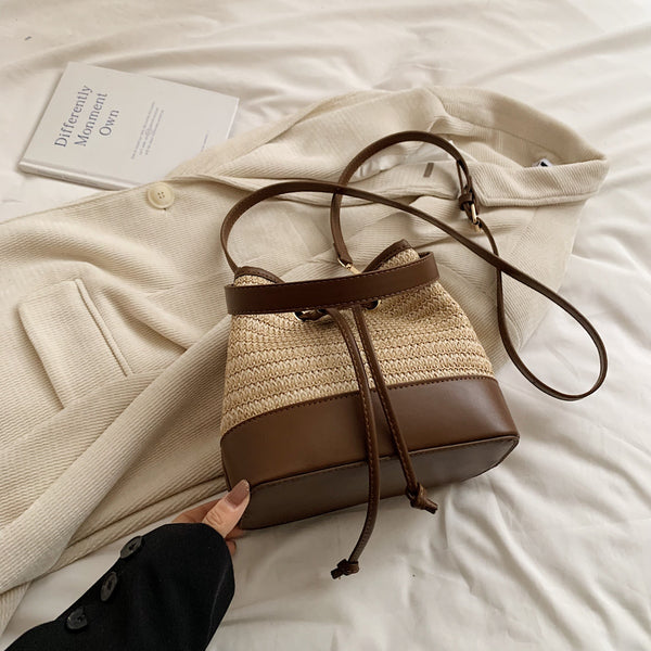 Straw Braided Shoulder Bag-Teresa's Fashionista LLC