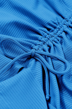 Ruched Elastic Waist Swim Skirt-Teresa's Fashionista LLC