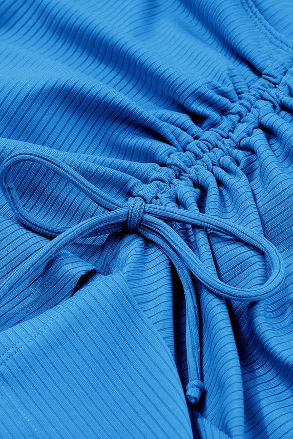 Ruched Elastic Waist Swim Skirt-Teresa's Fashionista LLC