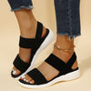 Rubber Open Toe Low Heel Sandals-Teresa's Fashionista LLC