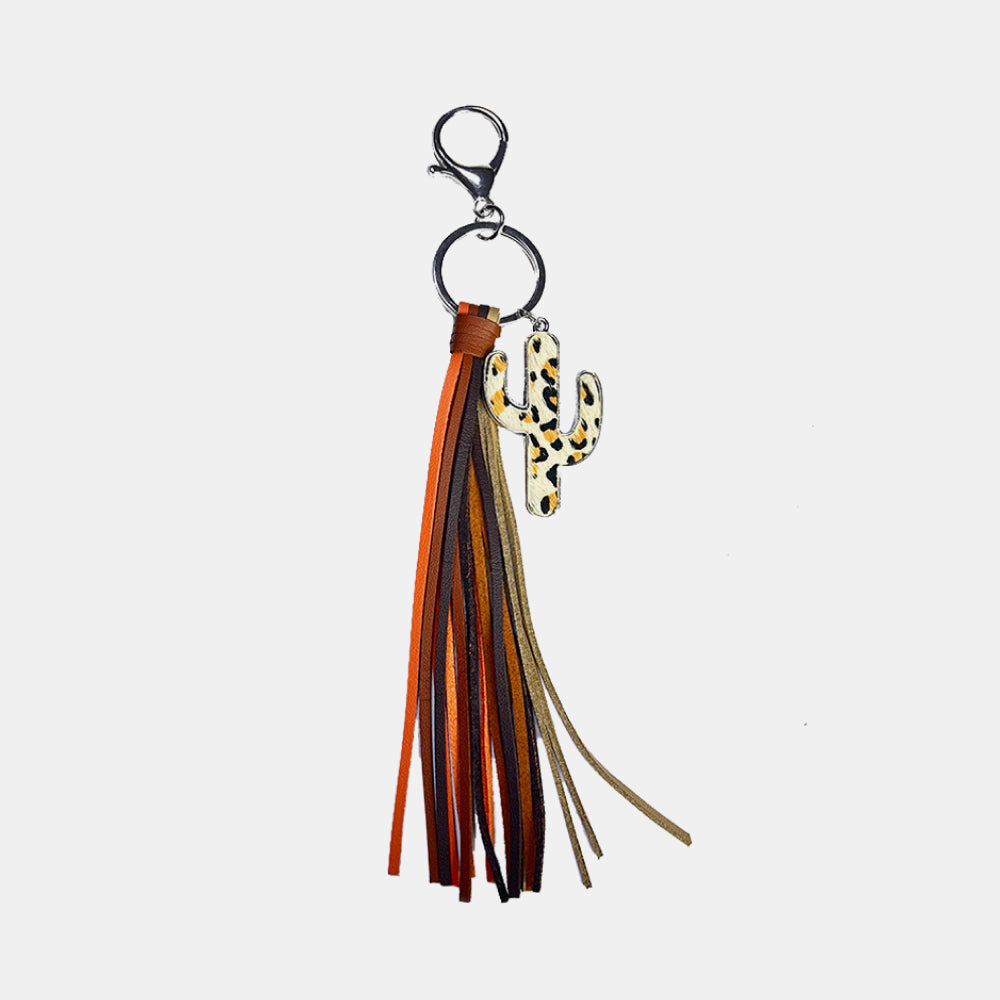 Cactus Keychain with Tassel-Teresa&#39;s Fashionista LLC