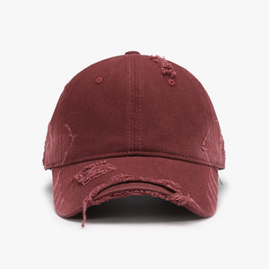 Distressed Adjustable Cotton Hat-Teresa's Fashionista LLC