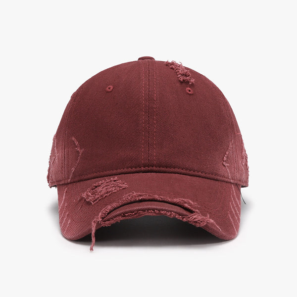 Distressed Adjustable Cotton Hat-Teresa's Fashionista LLC