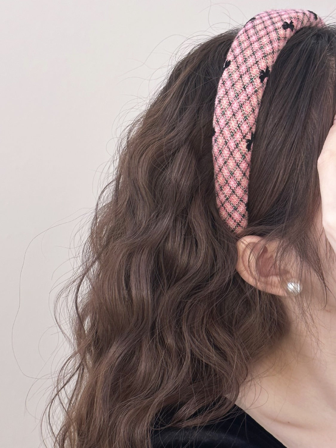 Plaid Bow Wide Headband - Teresa's Fashionista LLC