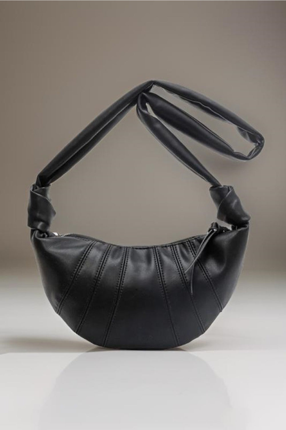 Zenana Vegan Leather Croissant Crossbody Bag-Teresa&#39;s Fashionista LLC