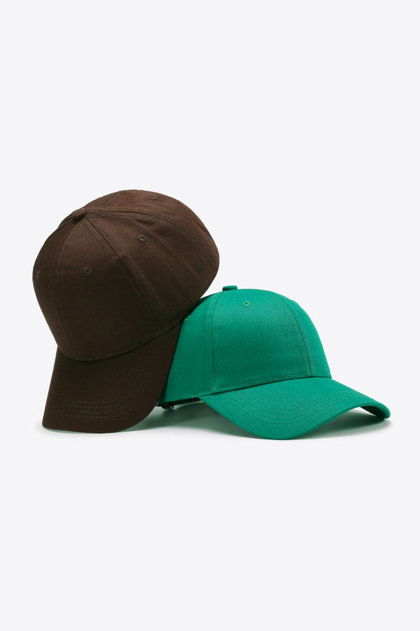 Plain Adjustable Cotton Baseball Cap-Teresa's Fashionista LLC