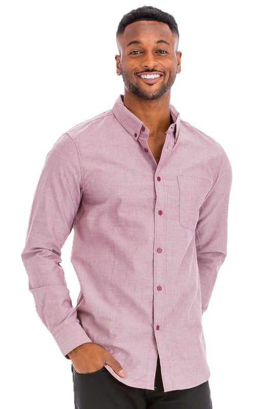 Weiv Men's Casual Long Sleeve Shirts-Teresa's Fashionista LLC