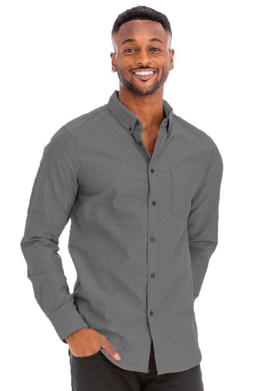 Weiv Men's Casual Long Sleeve Shirts-Teresa's Fashionista LLC
