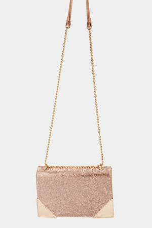 Fame Rhinestone Studded Rectangle Crossbody Bag-Teresa's Fashionista LLC