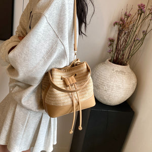 Straw Braided Shoulder Bag-Teresa's Fashionista LLC