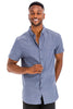 Weiv Men's Casual Short Sleeve Solid Shirts-Teresa's Fashionista LLC