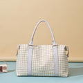 Houndstooth Canvas Travel Bag-Teresa's Fashionista LLC