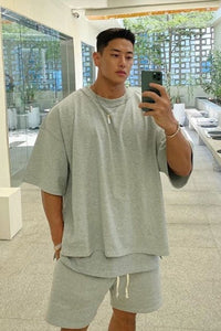 Men's Plus Size Round Neck Half Sleeve T-Shirt