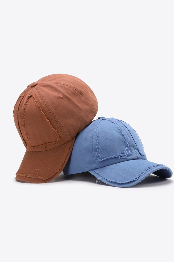 Distressed Adjustable Baseball Cap-Teresa's Fashionista LLC