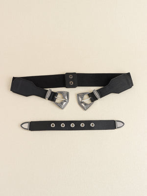 Double Buckle PU Leather Belt-Teresa's Fashionista LLC