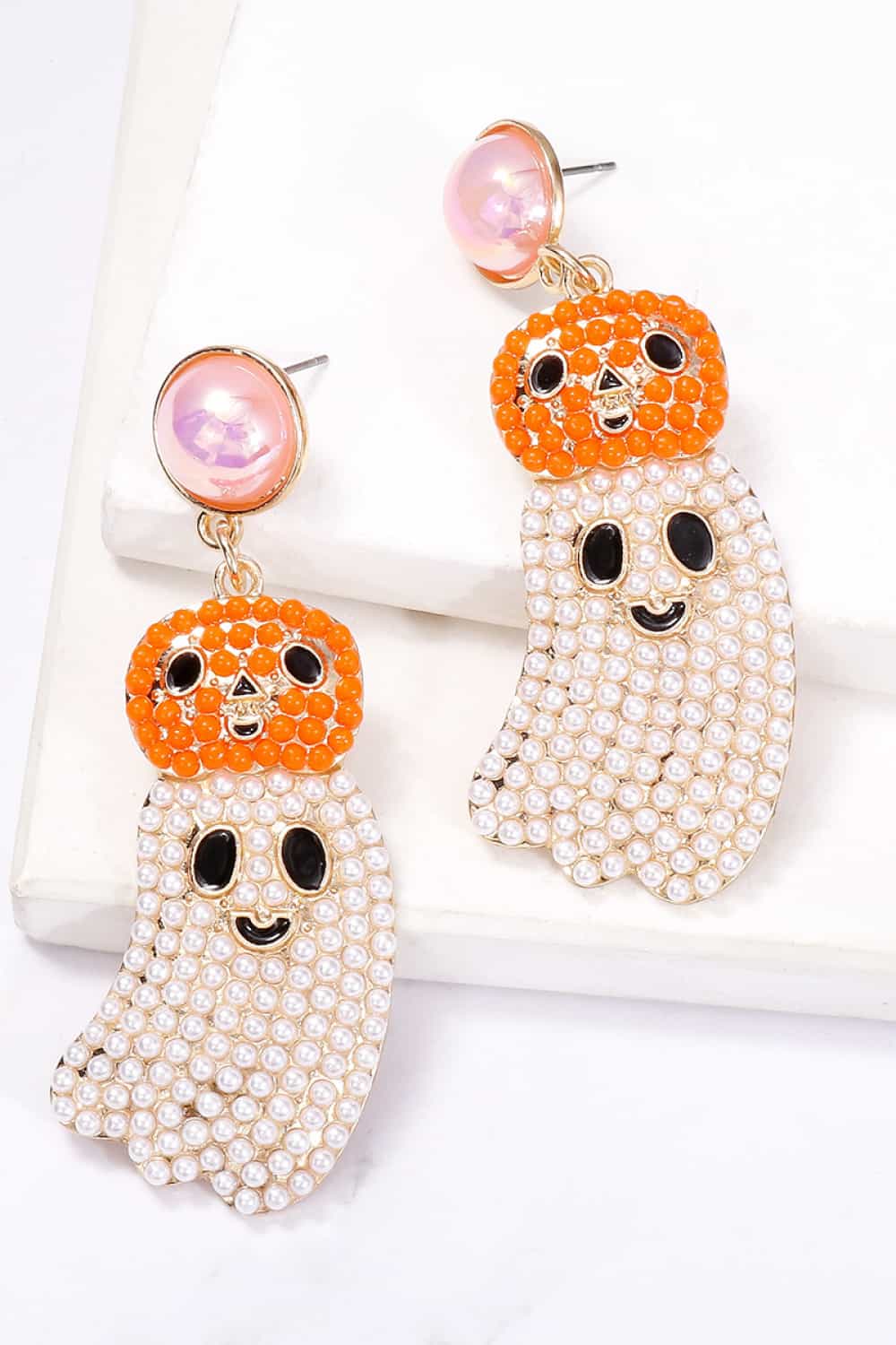 Halloween Ghost Shape Dangle Earrings - Teresa's Fashionista LLC