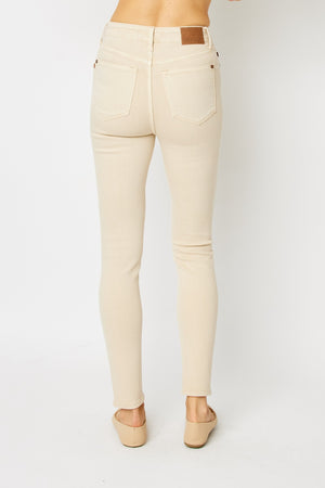 Judy Blue Full Size Garment Dyed Tummy Control Skinny Jeans-Teresa's Fashionista LLC