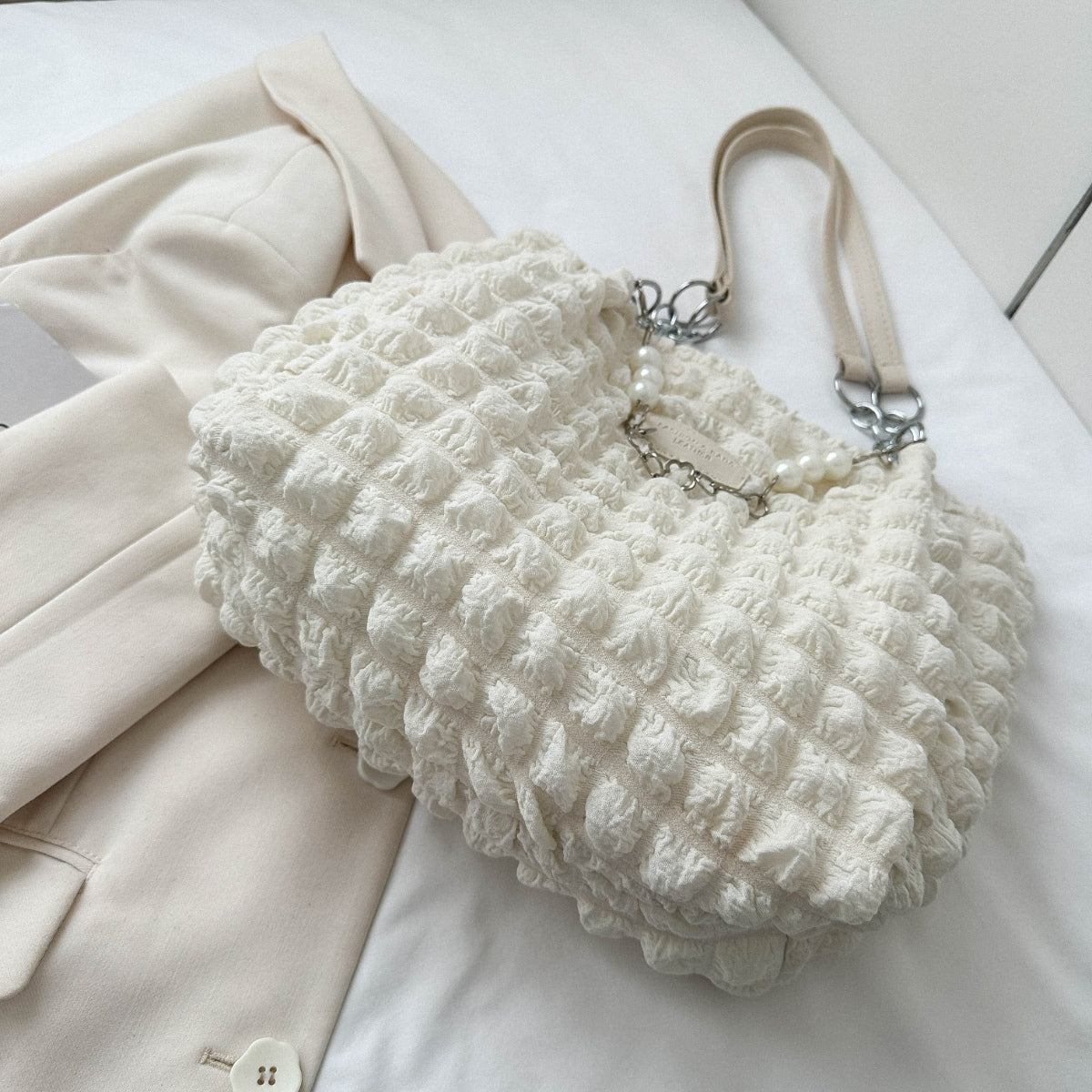 Cloud Puffy Polyester Tote Bag-Teresa&#39;s Fashionista LLC