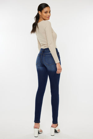 Kancan Mid Rise Gradient Skinny Jeans-Teresa's Fashionista LLC