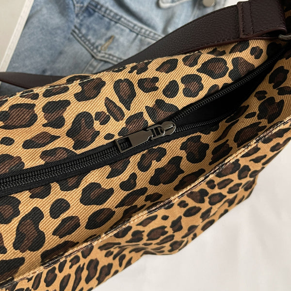 Leopard Adjustable Strap Tote Bag-Teresa's Fashionista LLC