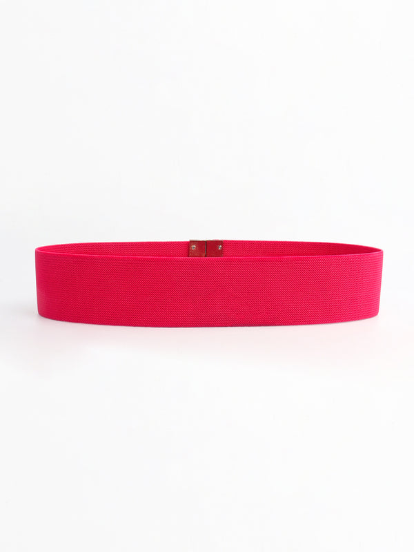 Alloy Buckle Elastic Belt-Teresa's Fashionista LLC