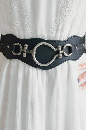 PU Leather Zinc Alloy Buckle Belt-Teresa's Fashionista LLC