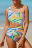 Cutout Single Shoulder One-Piece Swimwear-Teresa's Fashionista LLC