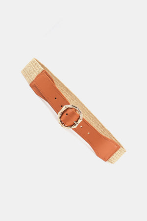 Alloy Buckle Braided Belt-Teresa's Fashionista LLC