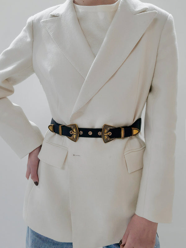 Double Buckle PU Leather Belt-Teresa's Fashionista LLC
