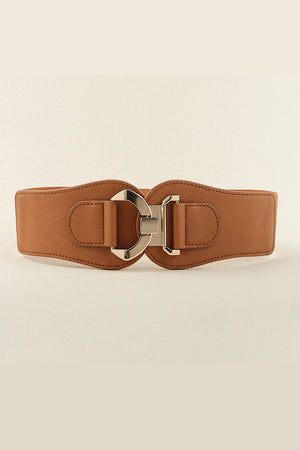 Alloy Buckle Elastic Belt-Teresa's Fashionista LLC