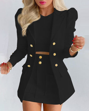 Fashion Solid Color Casual Suits Women's - Teresa's Fashionista LLC