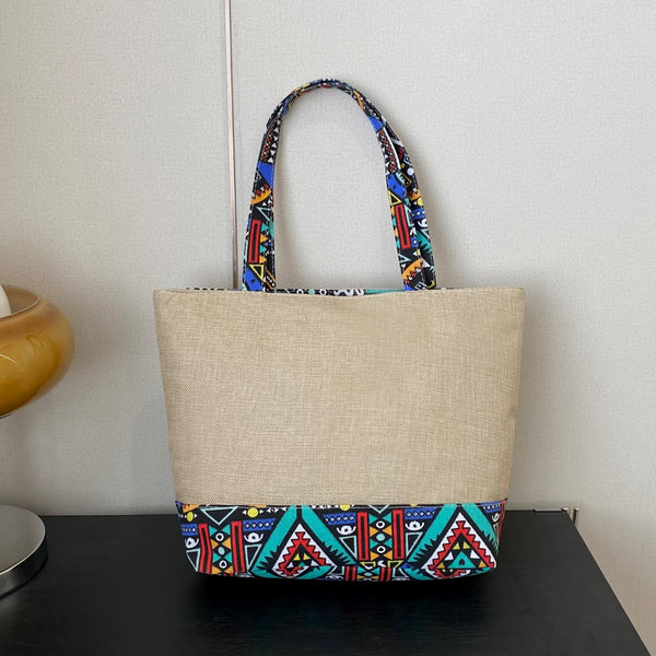 Geometric Medium Tote Bag-Teresa's Fashionista LLC