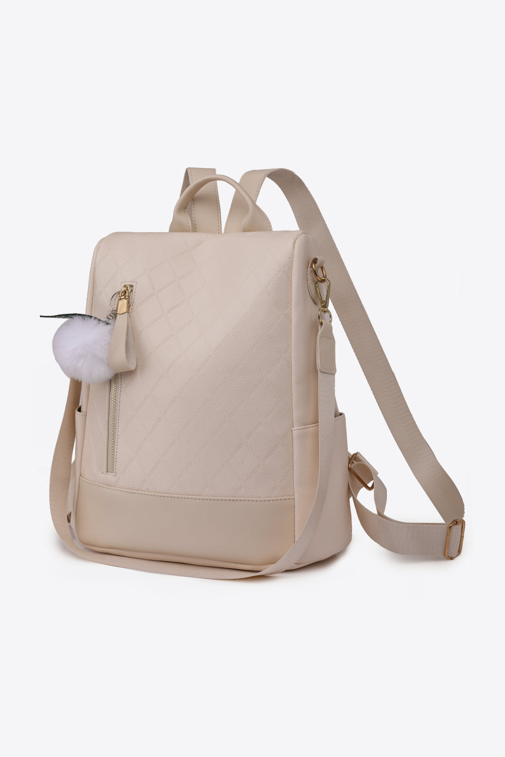 Pum-Pum Zipper Backpack-Teresa&#39;s Fashionista LLC
