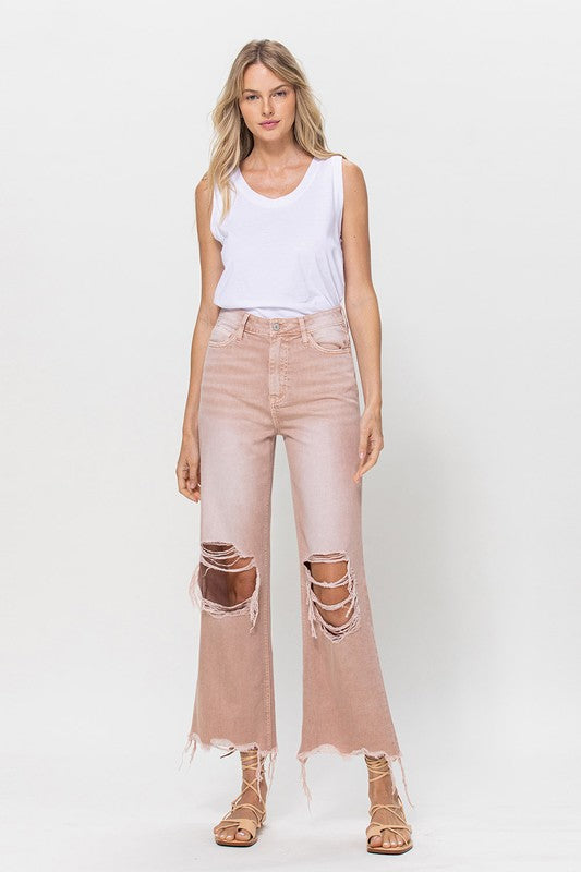 90's Vintage Crop Flare Jeans - Teresa's Fashionista LLC