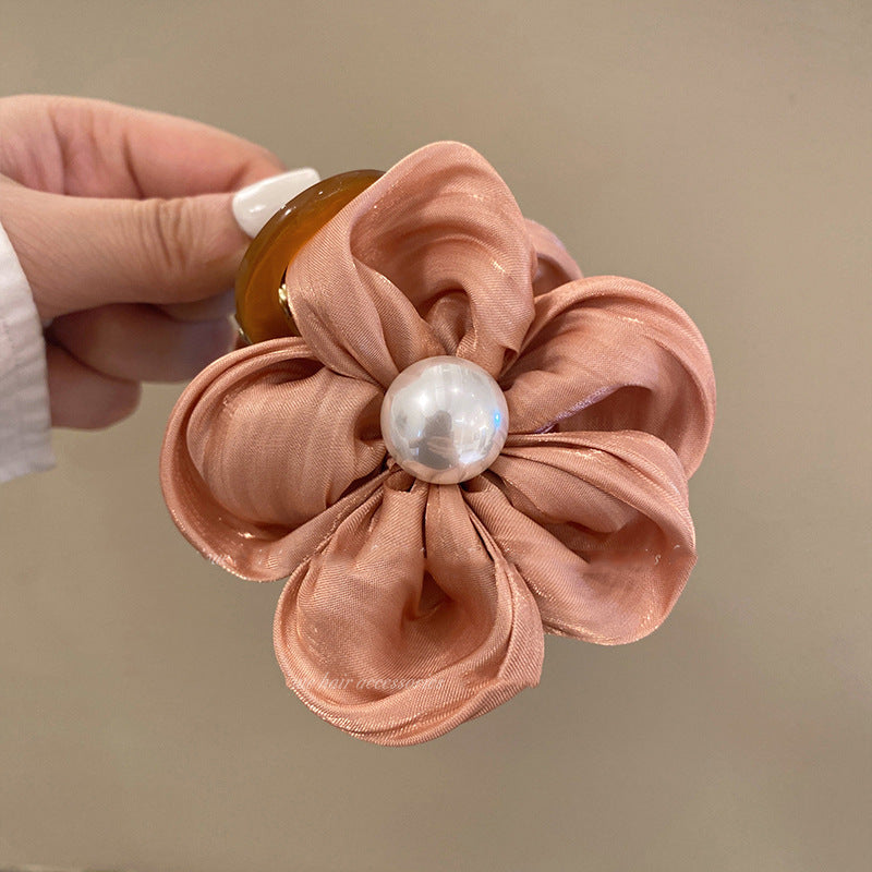 Flower Acrylic Hair Claw Clip - Teresa's Fashionista LLC