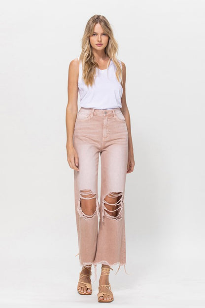90's Vintage Crop Flare Jeans - Teresa's Fashionista LLC