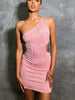 One Shoulder Cutout Mini Dress-Teresa's Fashionista LLC