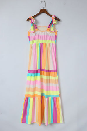 Striped Sleeveless Maxi Dress-Teresa's Fashionista LLC