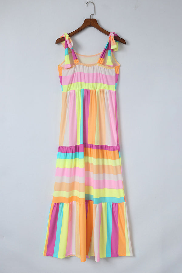 Striped Sleeveless Maxi Dress-Teresa's Fashionista LLC