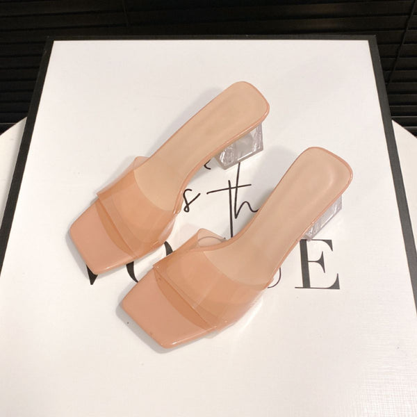 Open Toe Block Heel Sandals-Teresa's Fashionista LLC