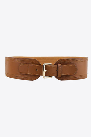 Elastic Wide PU Belt-Teresa's Fashionista LLC
