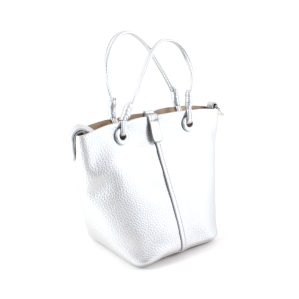 P25018 2-in-1 Small Microfiber Leather Tote w/Crossbody Bag