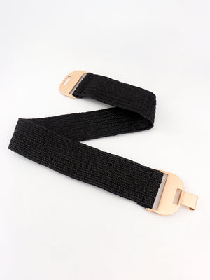 Alloy Buckle Elastic Belt-Teresa's Fashionista LLC