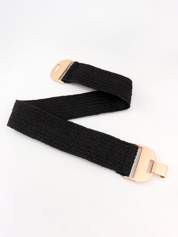 Alloy Buckle Elastic Belt-Teresa's Fashionista LLC