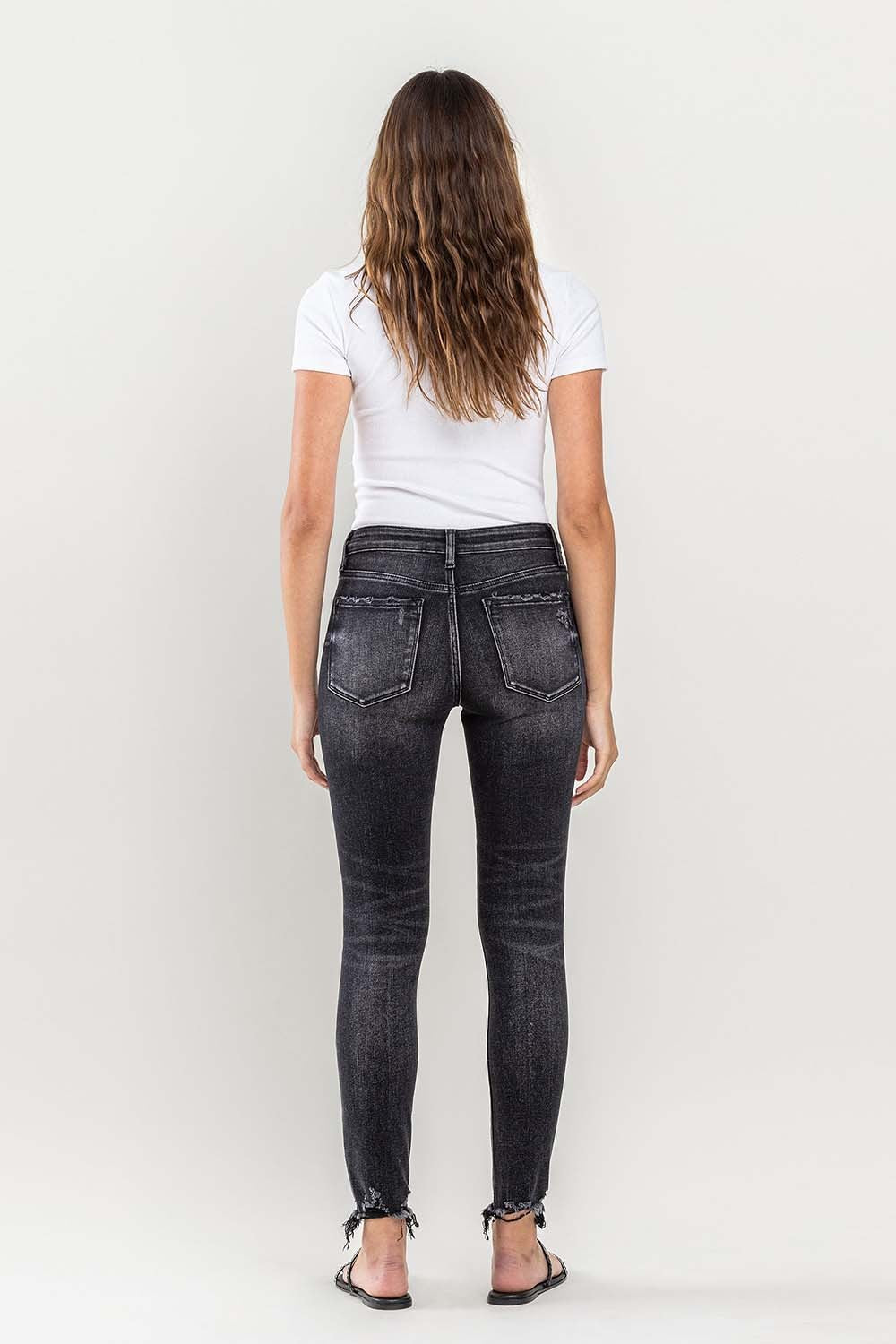 Lovervet Raw Hem Cropped Skinny Jeans - Teresa's Fashionista LLC