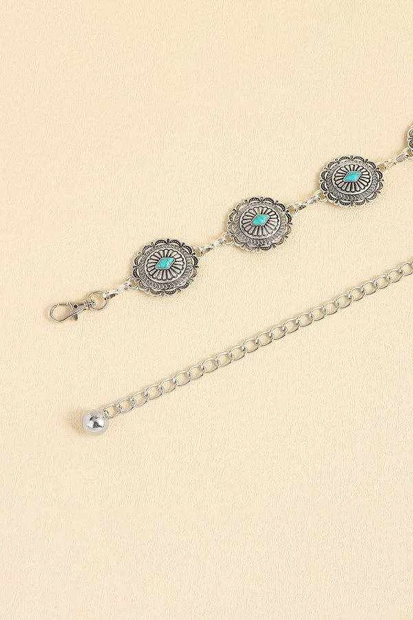 Vintage Turquoise Alloy Belt-Teresa's Fashionista LLC
