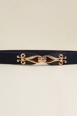 Alloy Buckle Elastic Belt-Teresa's Fashionista LLC