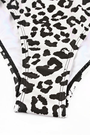 Leopard Cutout One-Shoulder One-Piece Swimsuit-Teresa's Fashionista LLC