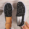 Star & Moon Pattern Flat Loafers-Teresa's Fashionista LLC