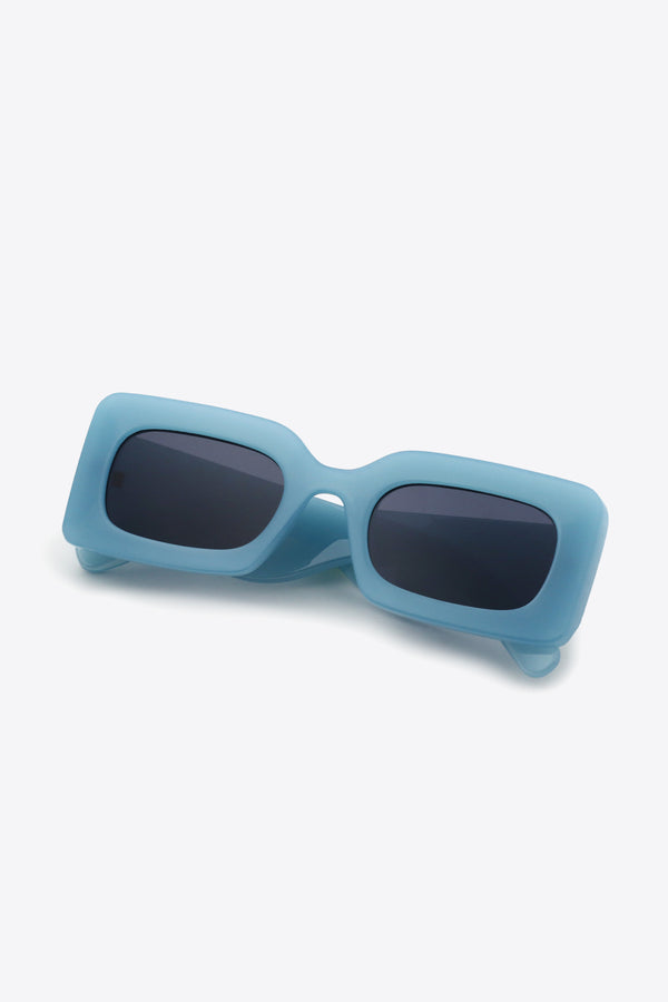 Polycarbonate Frame Rectangle Sunglasses-Teresa's Fashionista LLC